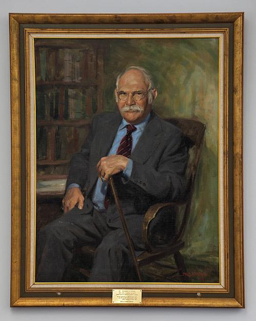 Jim Ingwersen的历史教授Robert Irrmann'39的肖像.