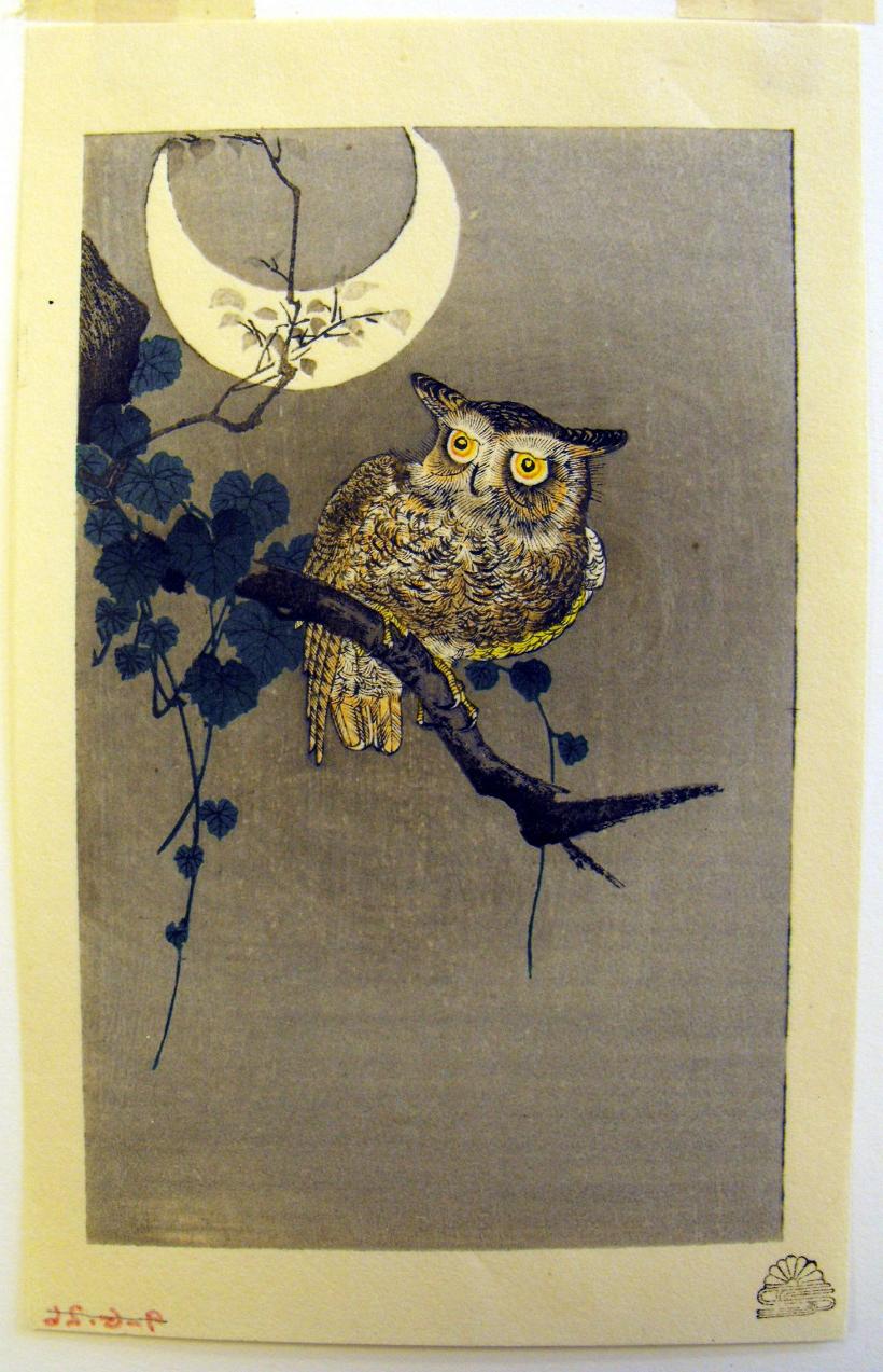 Among the extraordinary Japanese prints in the Wright Museum of Art's collection is Owl on Branch, from the late 19th to early 20th...