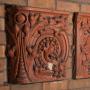 Many students, faculty, and alumni have walked past these intricately carved terracotta blocks, sunken into the brick wall of a well-used campus lobby. Do you know what they are, where they are, and why they were preserved? If you do, email us at belmag@fivethousand.net. This is just one of the campus mysteries we’ll solve in a fall story.